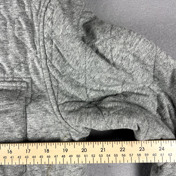 Lucky Brand Quilted Jacket Mens Medium Gray Shacket Full Zip Pocket Casual - Picture 7 of 16